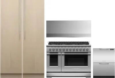 5 Piece Package Includes Refrigerator, Freezer, Range, Hood And Dishwasher